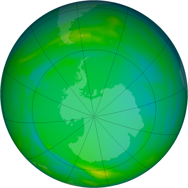 Ozone Map 1984-07-26